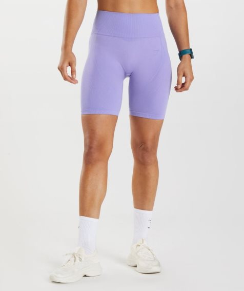 Women's Gymshark Apex Seamless Shorts Purple | NZ 7ZEPSW